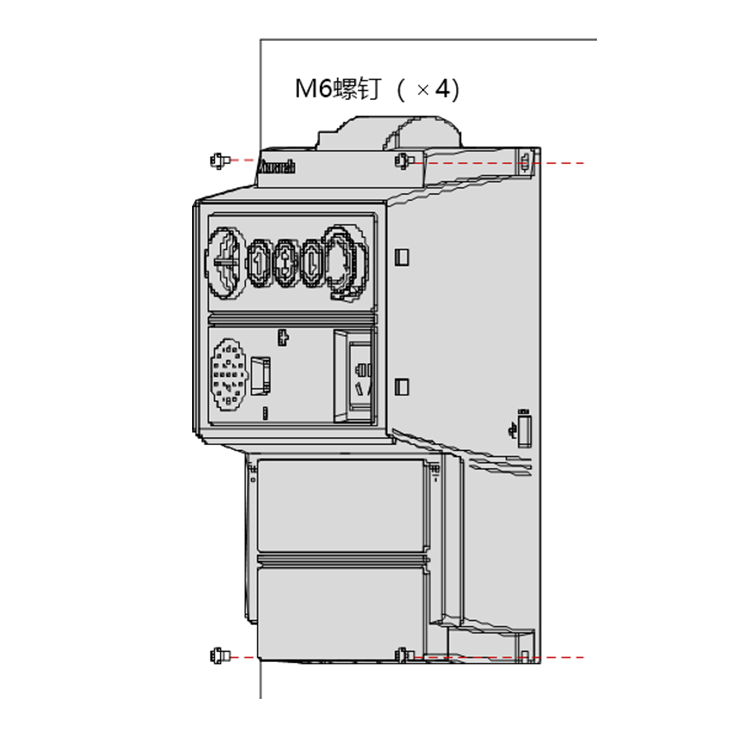  220V MCTC-CTW-B3 Elevator Black Car Top Junction Box Integrated Control Cabinet