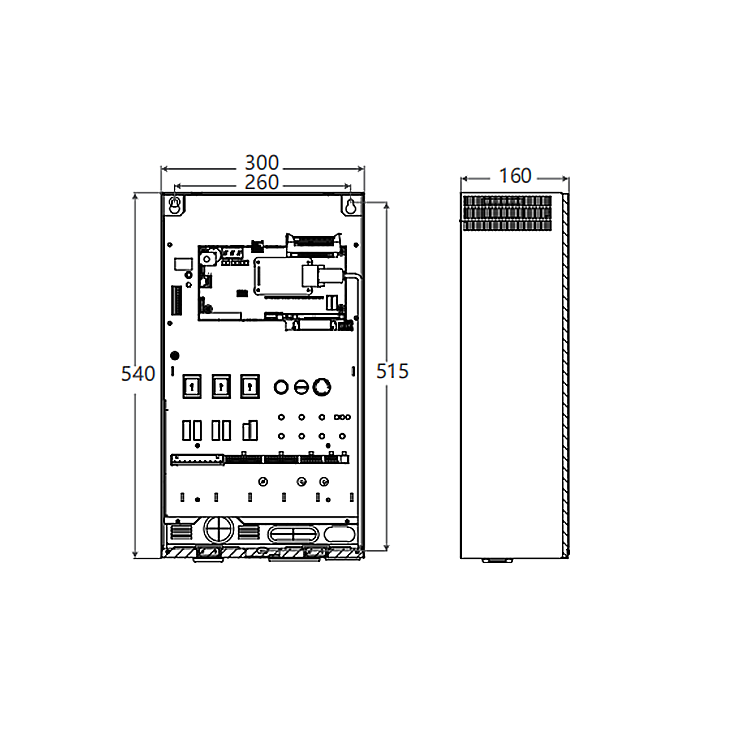 220V NICE9000-V Elevator Lift Control System Mini Control Cabinet 1.1 KW