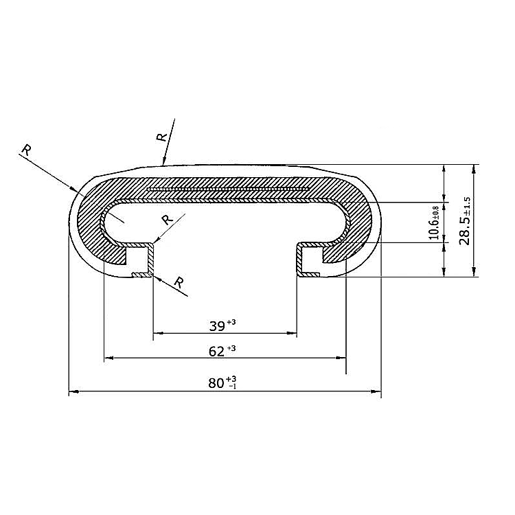 AF-H003 Escalator Polyurethane Handrail Belt