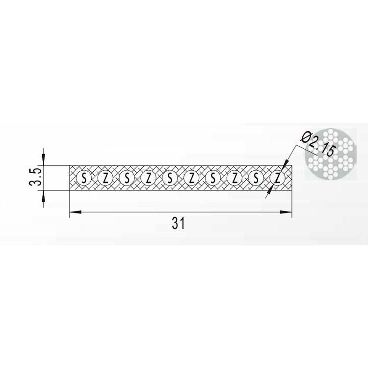 AF-XP-B30F Elevator Smooth Belt