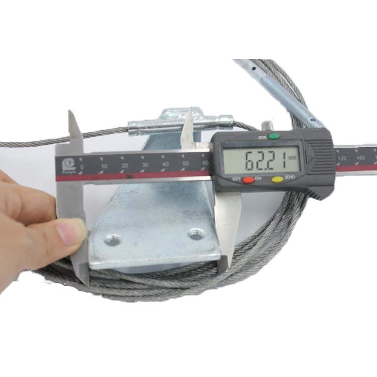 D3 Elevator Landing Door Wire Rope Double Screw With Iron Frame