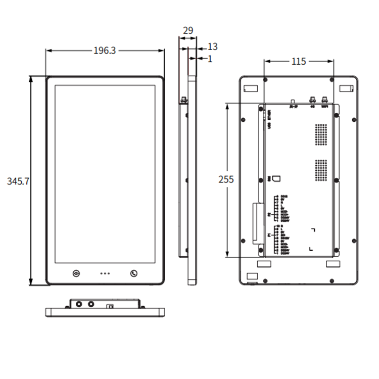 BVT13301 Elevator 13 Inch Car Touchscreen Operation Panel