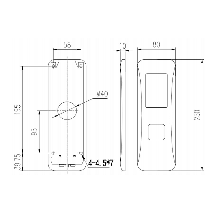 BXG311 Elevator HOP LOP For Villa Lift Home Lift 250*80*10 mm