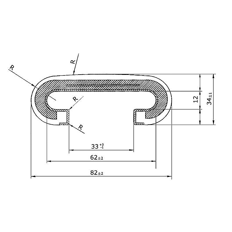 AF-H002 Escalator Rubber Handrail Belt