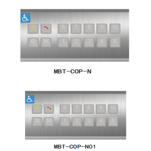 MBT-COP-N Stainless Steel Material Type Elevator Cop Car Operation Panel For Disabled