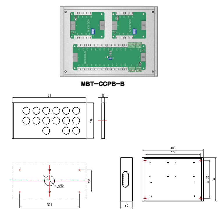 MBT-COP-N08 Elevator Customized Control System Elevator Disabled Cop