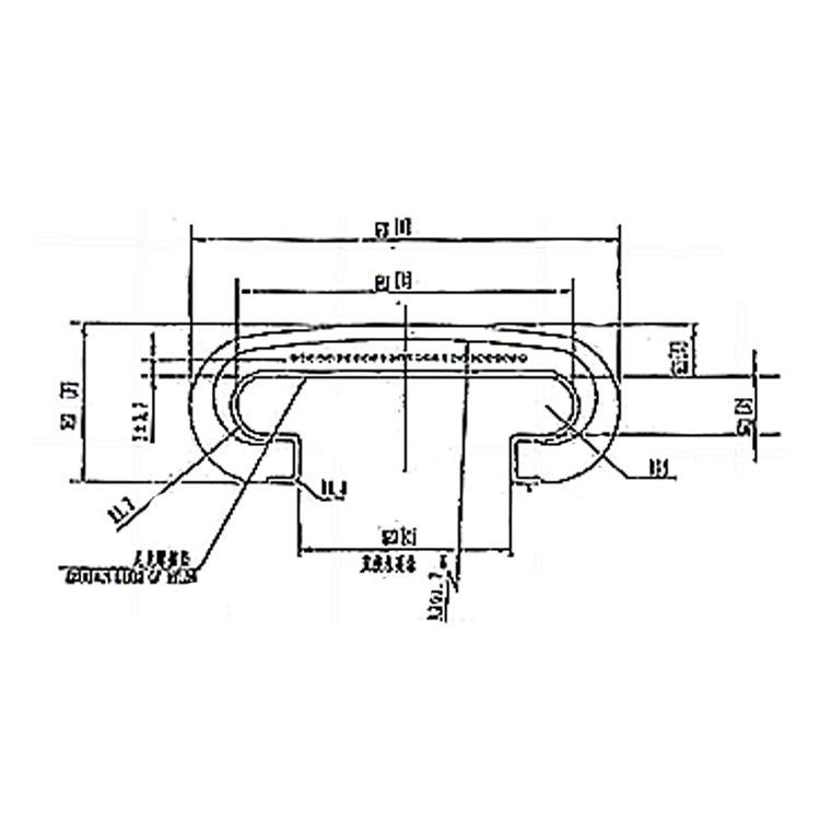 AF-HD00064 Escalator PU Rubber Handrail Belt 