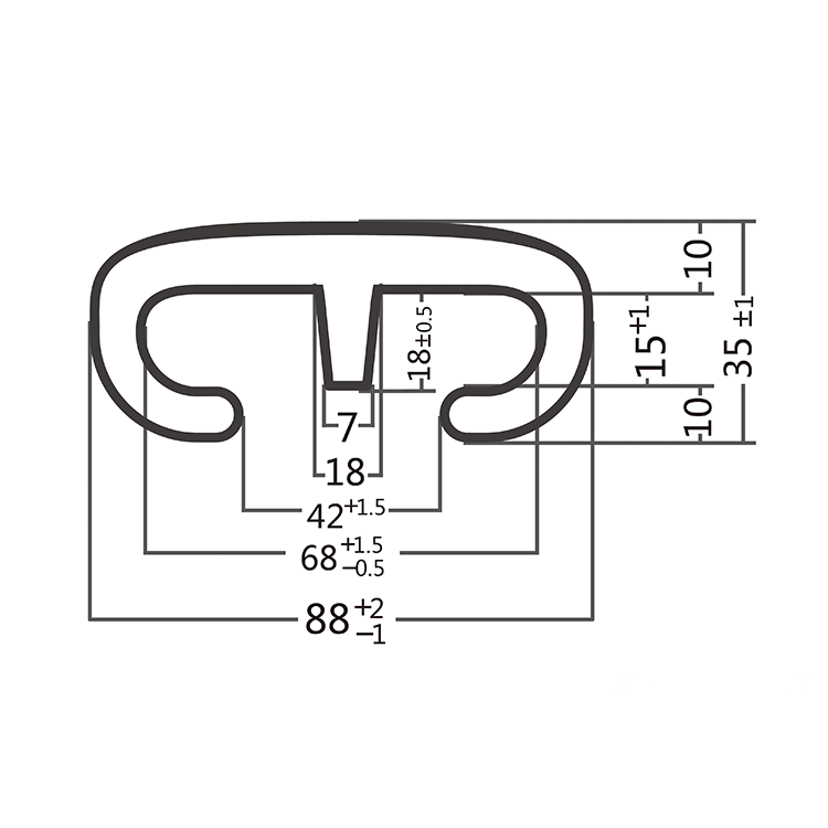 AF-H013 Escalator Polyurethane Rubber Handrail Belt 