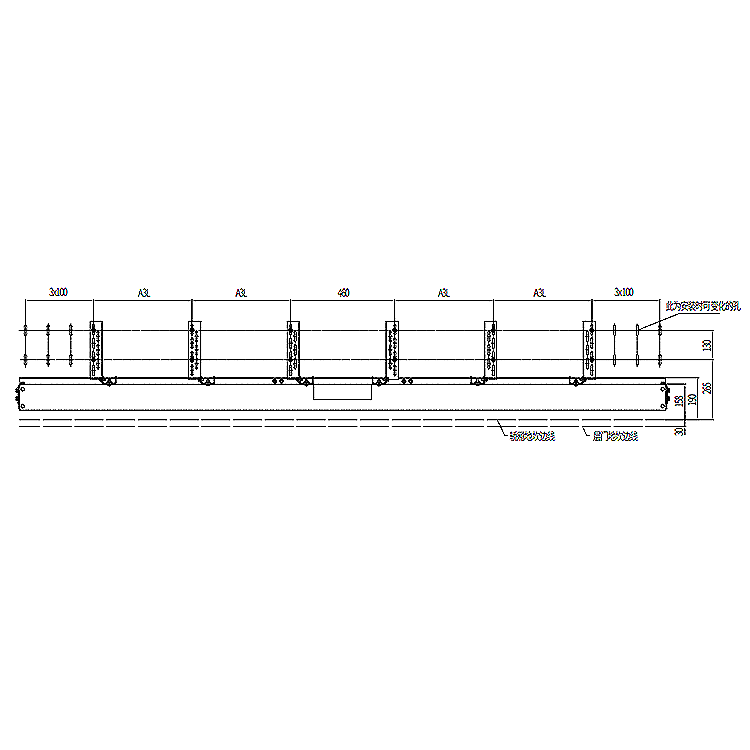 AF-OMJ-302A Elevator 6-Leafs Center Opening Permanent Magnet Door Operator Car Top Installation