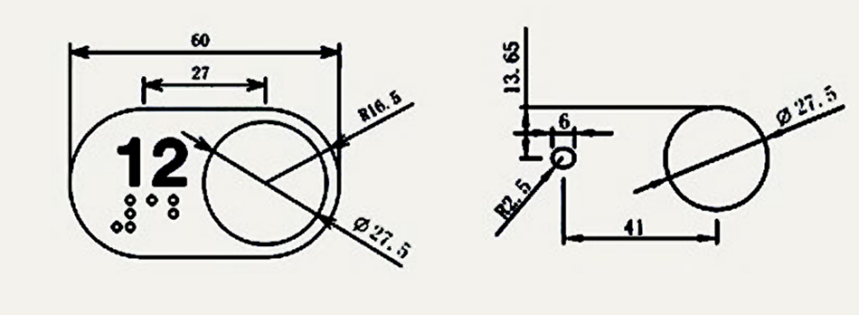 AF-PB62 Elevator Round Push Button 