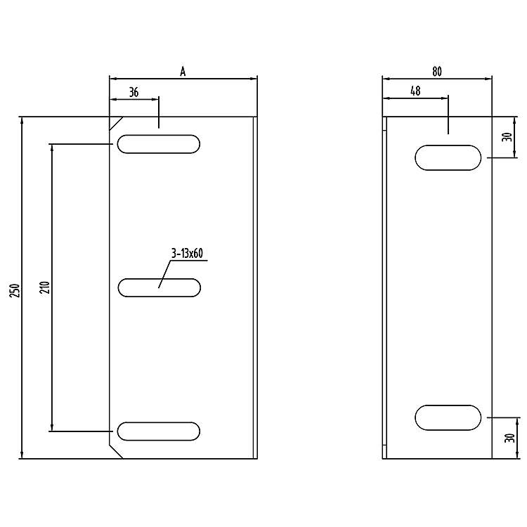 AF-OCM05A.11 Elevator Side Bracket For Installation