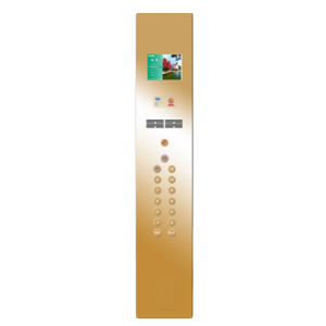 Elevator Mirror Stainless Steel COP With Round Push Button