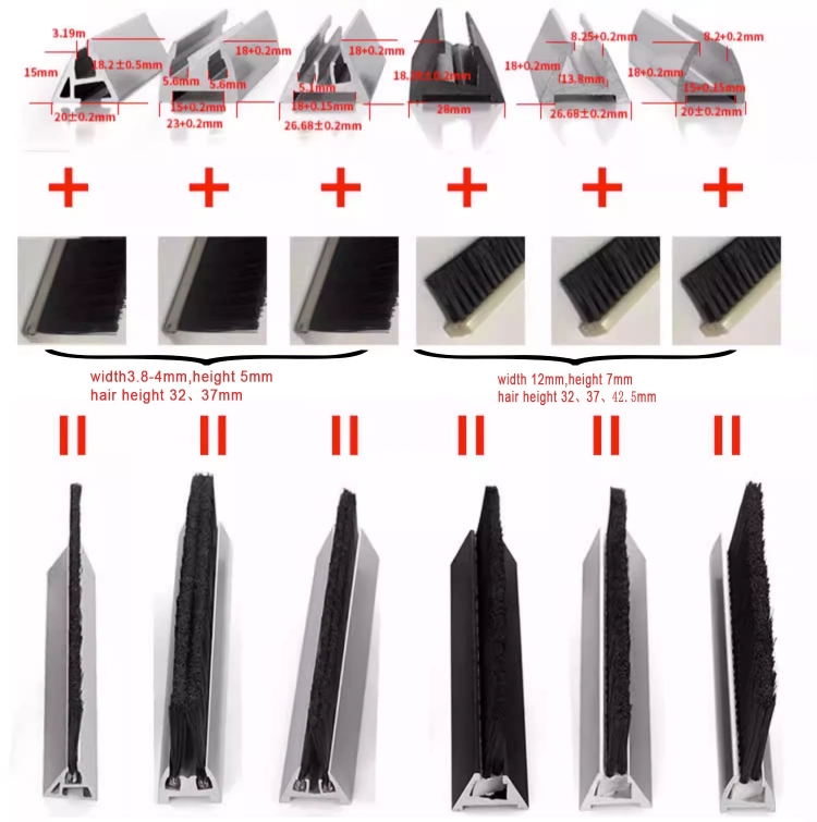 escalator safety strip brush