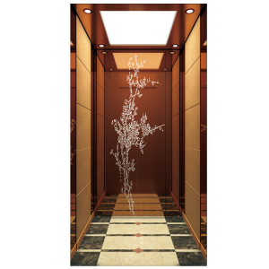 High Quality Rose Gold Mirror Stainless Steel Elevator Cabin