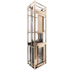 Steel Belt Type Home Elevator 260-400kg With Cabin