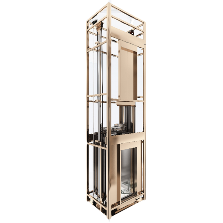 Steel Belt Type Home Elevator 260-400kg With Cabin 