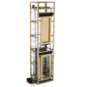 0.3m/s Strong Drive Home Elevator 260-320kg With Cabin