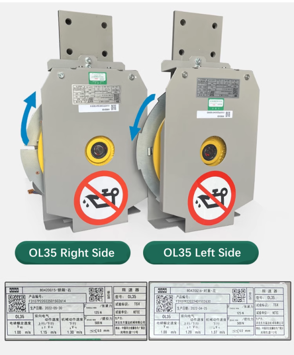 OL35 elevator pit overspeed governor