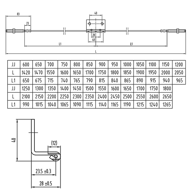 AF-OCM02AX.1.5 Elevator Linkage Wire Rope Module 