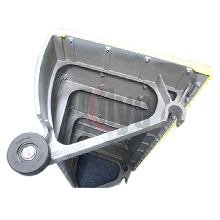 1000MM 35 Degree Escalator Aluminum Alloy Step With Yellow Demarcation DSA1005170