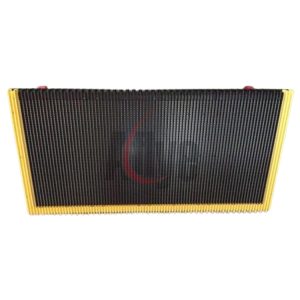 1000mm Escalator Step Stainless steel with yellow plastic demarcation 30/35 degree