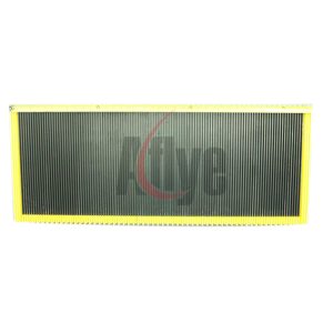 1000MM Aluminum Alloy Black Escalator Step With Yellow Demarcation