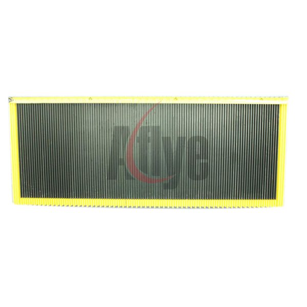 1000MM Aluminum Alloy Black Escalator Step With Yellow Demarcation