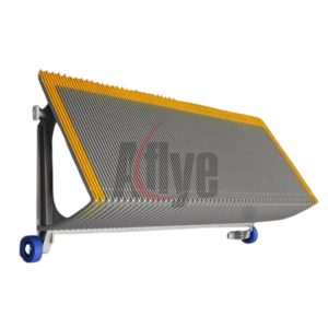 Aluminum Alloy Escalator Step With Yellow Demarcation 1000mm