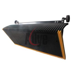 800mm Black Stainless Steel Escalator Step With Yellow Demarcation