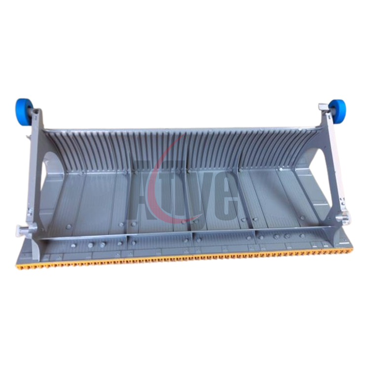 Aluminum Alloy Escalator Step 1000mm With Yellow Demarcation