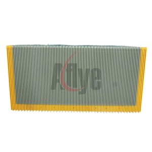 800mm Aluminum Alloy Escalator Step With Yellow Painted Demarcation