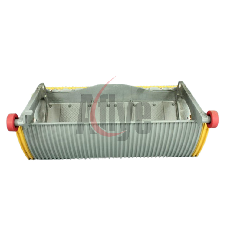 800mm Aluminum Alloy Escalator Step With Yellow Painted Demarcation