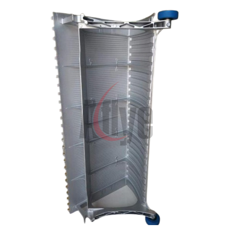 1000mm Aluminum Alloy Escalator Step With Yellow Demarcation W8820