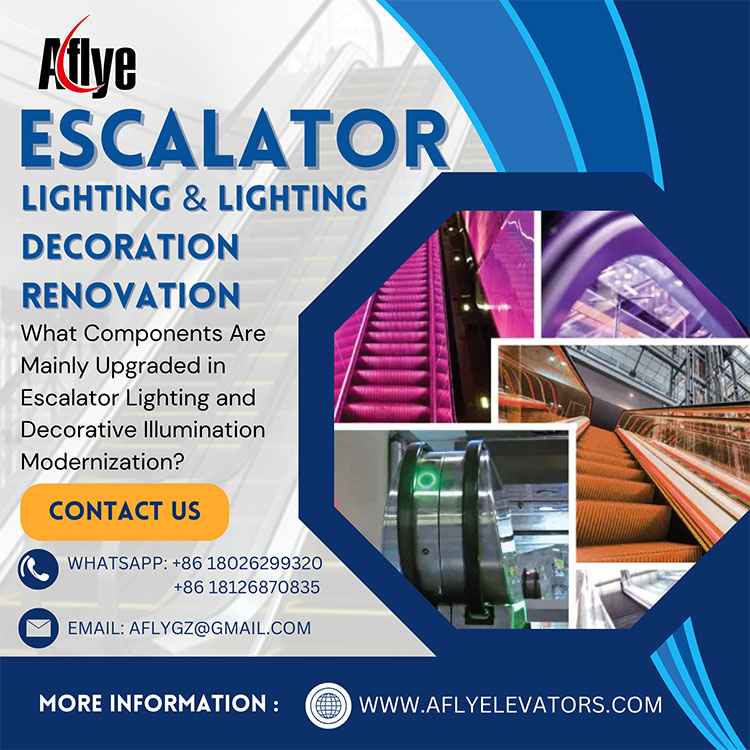 What Components Are Mainly Upgraded in Escalator Lighting and Decorative Illumination Modernization?