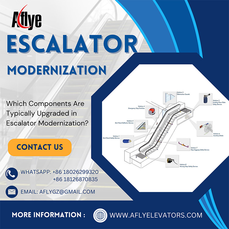 Which Components Are Typically Upgraded in Escalator Modernization?