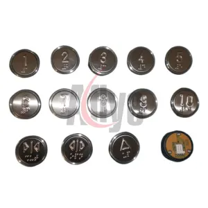 Round Elevator Push Button With Braille BR36