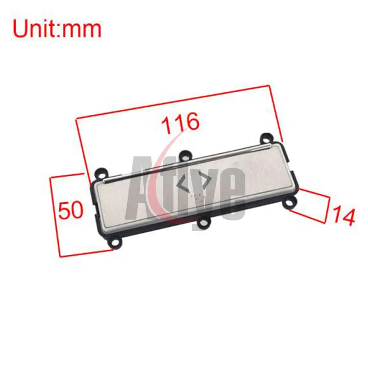 Elevator Rectangular Push Button