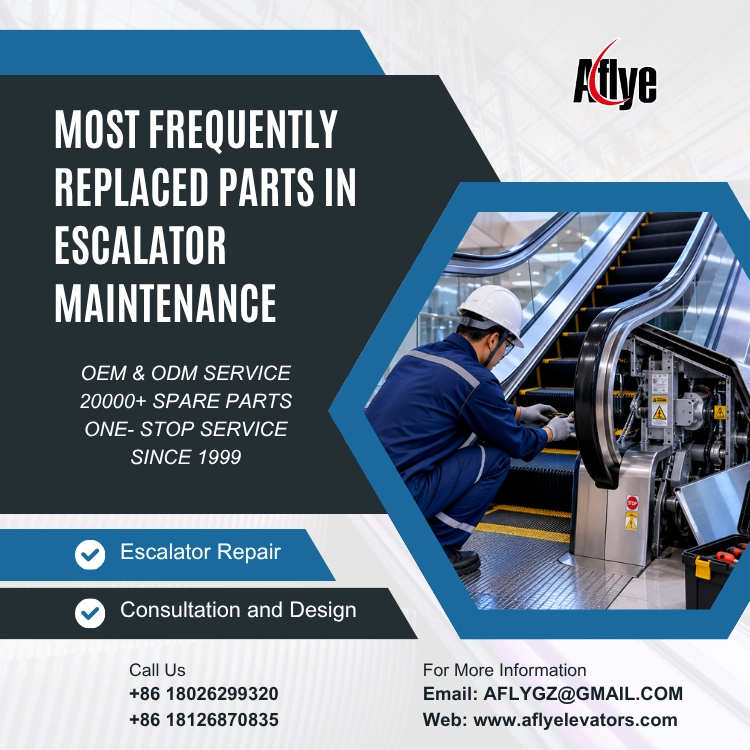 Most Frequently Replaced Parts in Escalator Maintenance