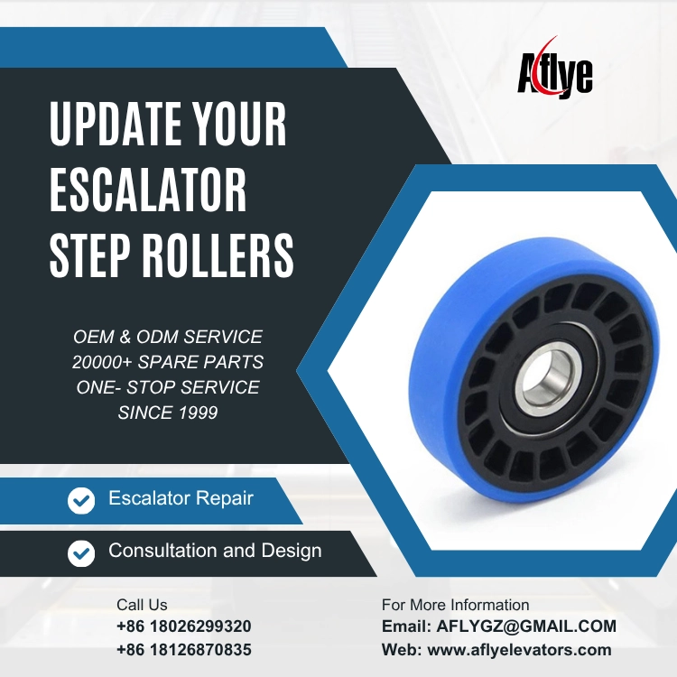 Noise & Running Issues from Worn Escalator Step Rollers