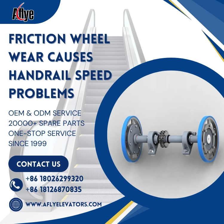 Friction Wheel Wear Causes Handrail Speed Problems