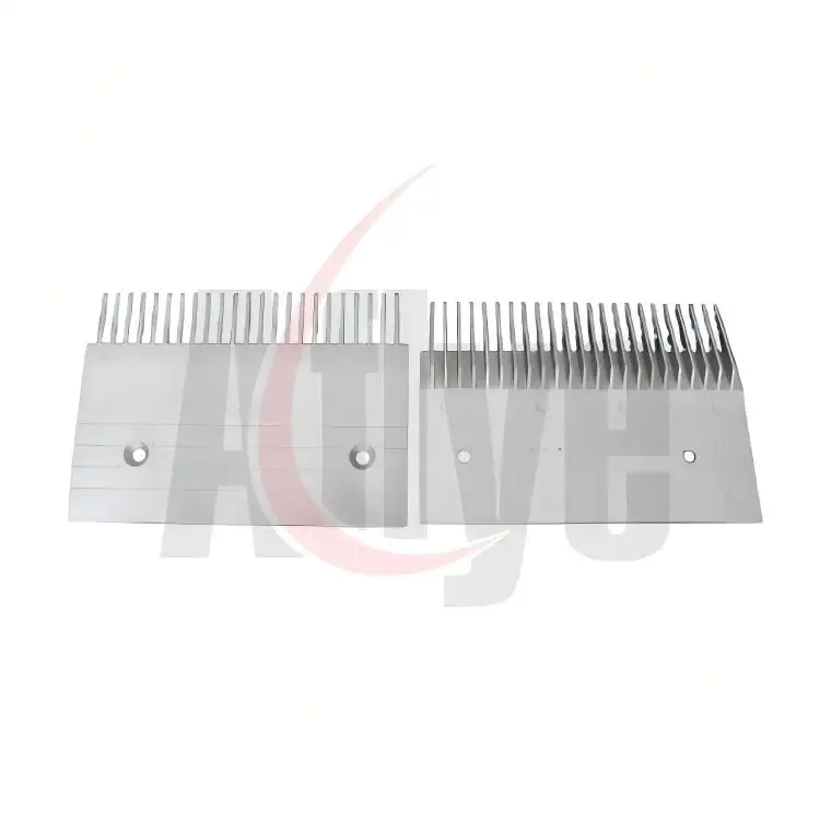 AF-FT140039B-2(1)-1788157106501 Ensure maximum passenger safety and seamless transition points with our Heavy-Duty Aluminum Comb Plate designed for commercial escalators and moving walks. Precision-extruded from premium-grade, high-strength aluminum alloy, this comb plate combines lightweight durability with exceptional impact resistance. Its precisely milled teeth mesh perfectly with escalator steps, while the engineered anti-skid surface profile prevents slips under high passenger traffic. A vital replacement component for public transit hubs, shopping malls, and airports looking to maintain stringent safety compliance.