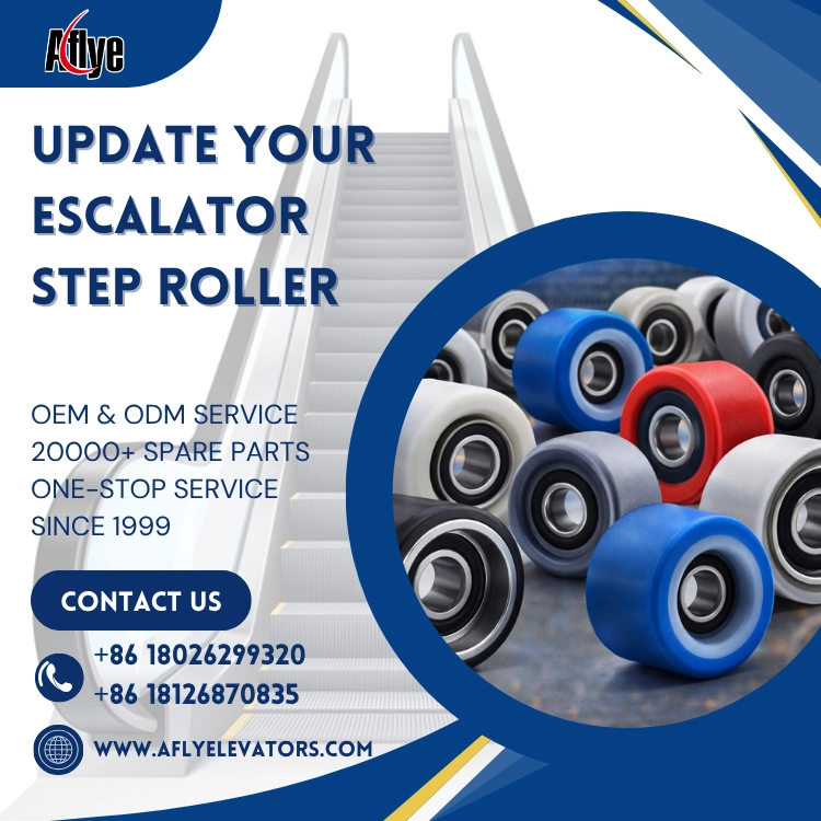 Escalator Step Roller Uneven Wear
